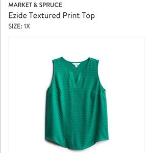 NWT Kelly Green Dot Blouse Tank from Stitch Fix